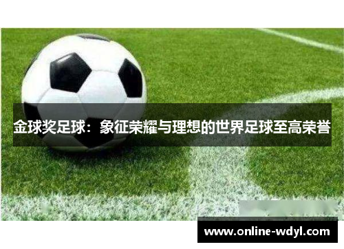 金球奖足球：象征荣耀与理想的世界足球至高荣誉